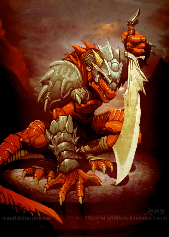 A Dragons Lair Image Gallery Armored Dragon Warrior With
