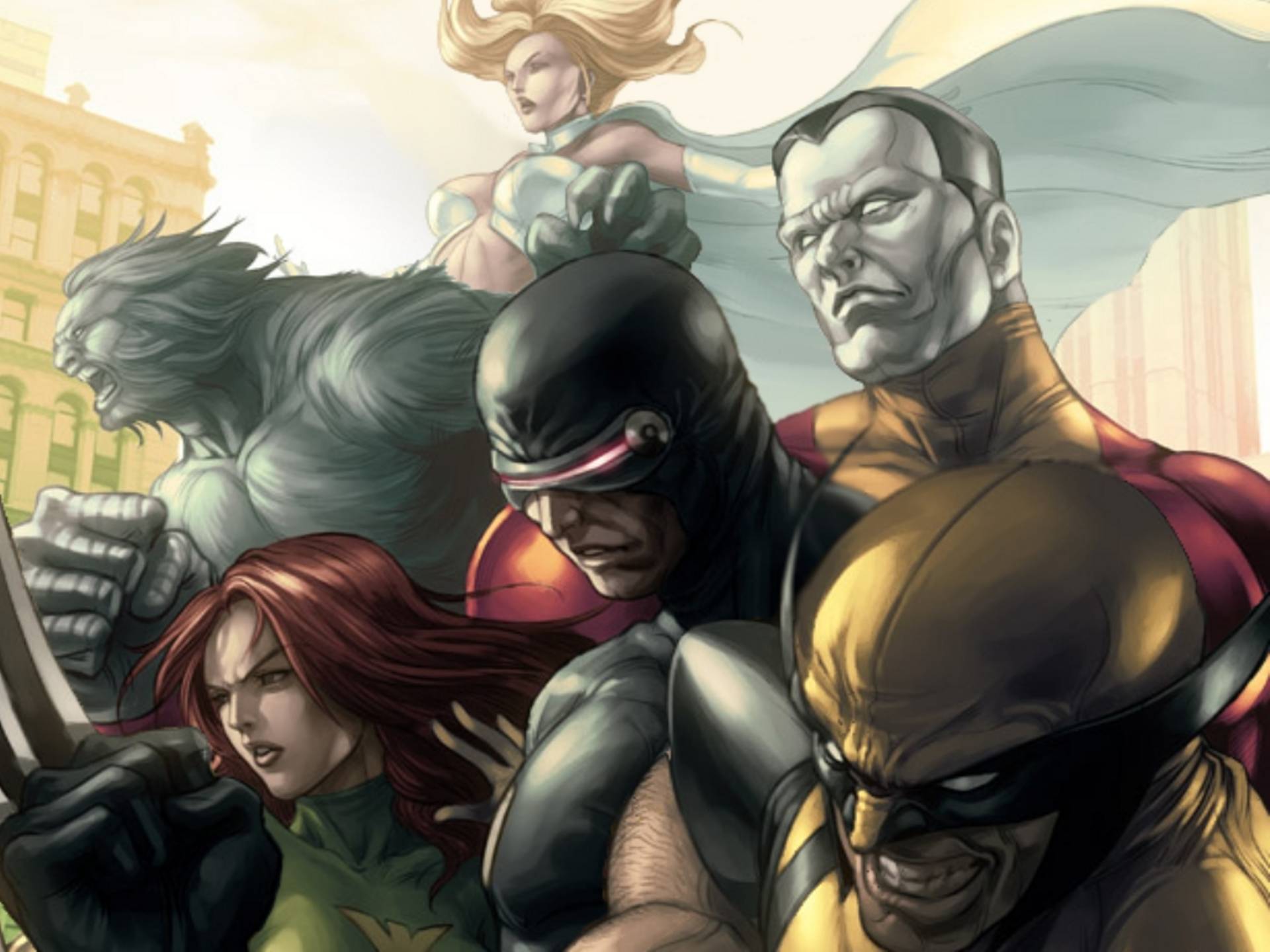 Xmen Wolverine Jean Grey Beast Colossus Marvel Ics Cyclops