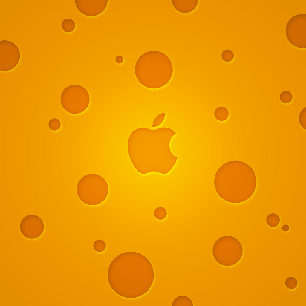 Wallpaper Orange Apple iPad Mini