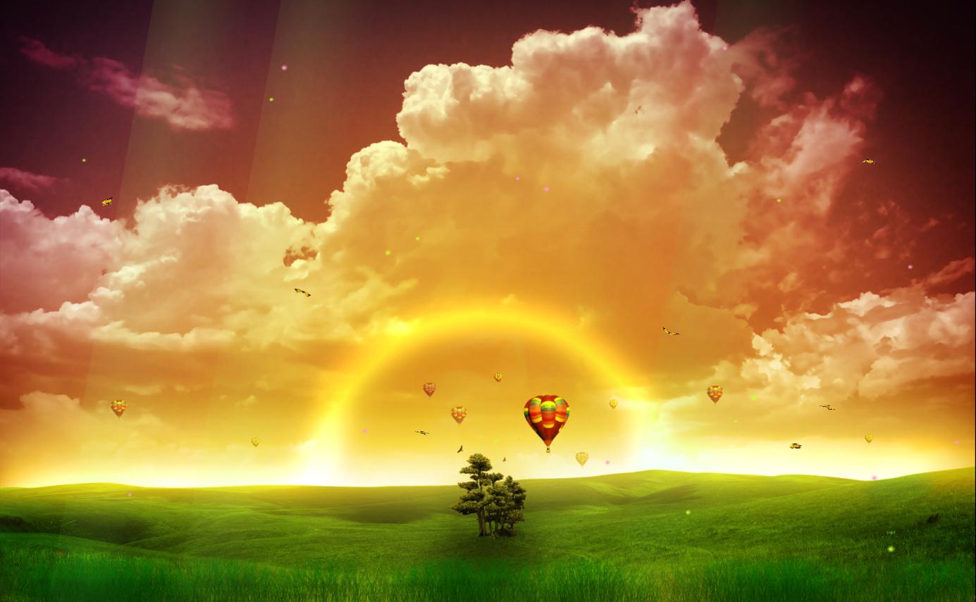 Sunshine Clouds Animated Wallpaper Pre