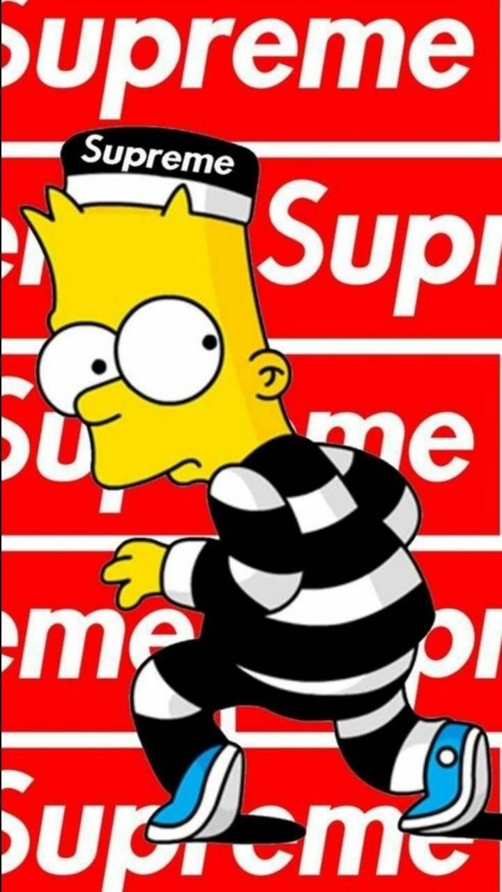 Supreme Bart Simpson Wallpaper Top