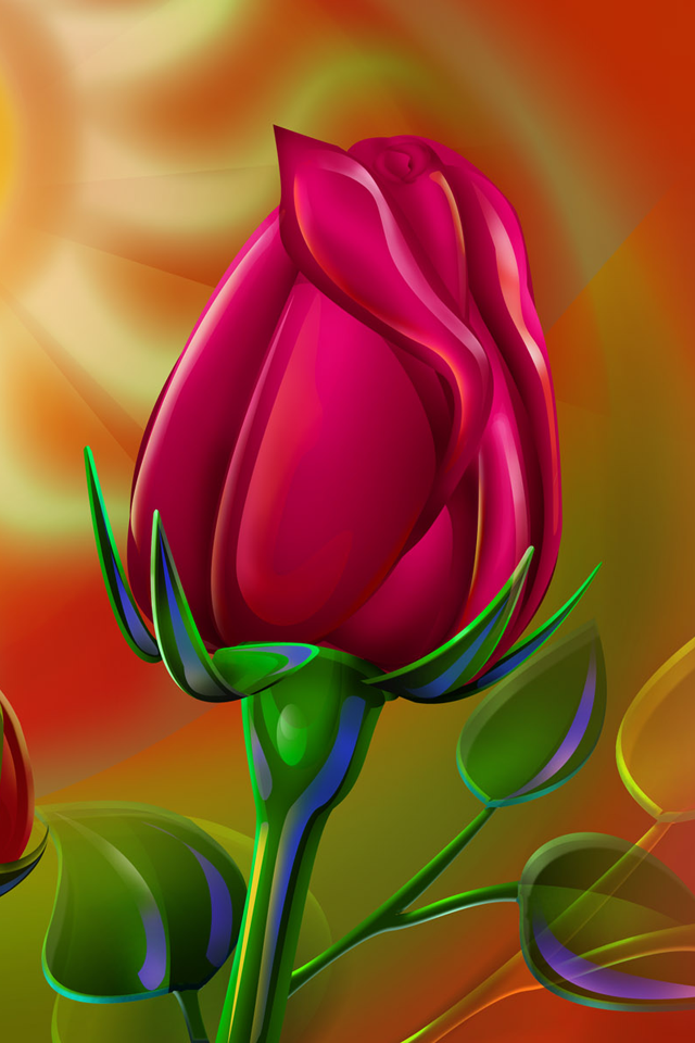 HD Red Rose iPhone Wallpaper