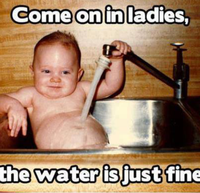 Funny Baby In Sink Dirty Adult Jokes Memes Pictures