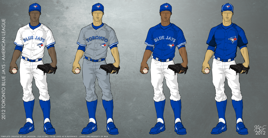 Toronto Blue Jays Uniforms By Jayjaxon