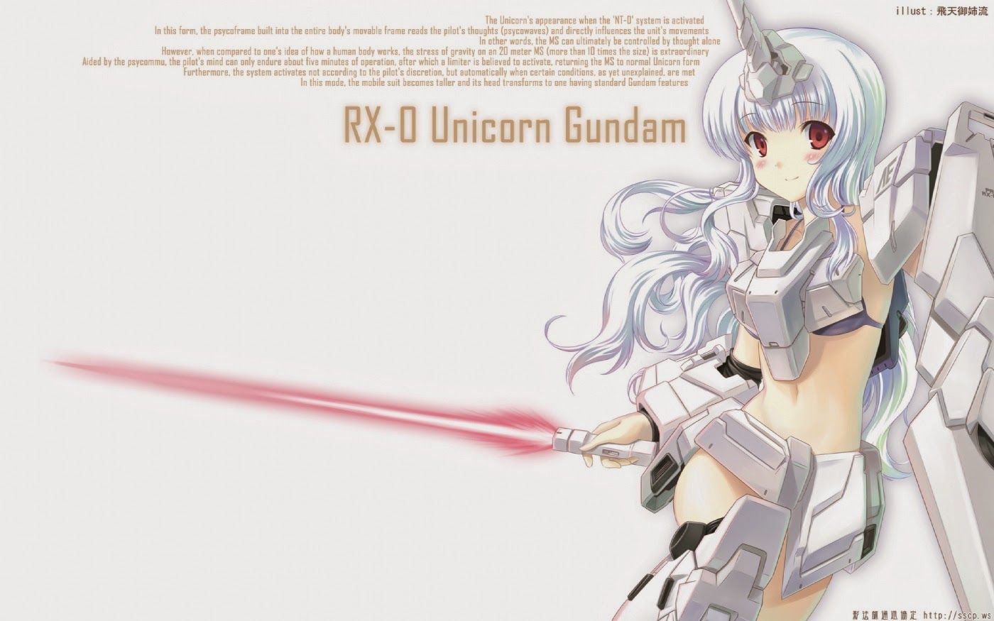 Armored Girl X Gundam Wallpaper Image