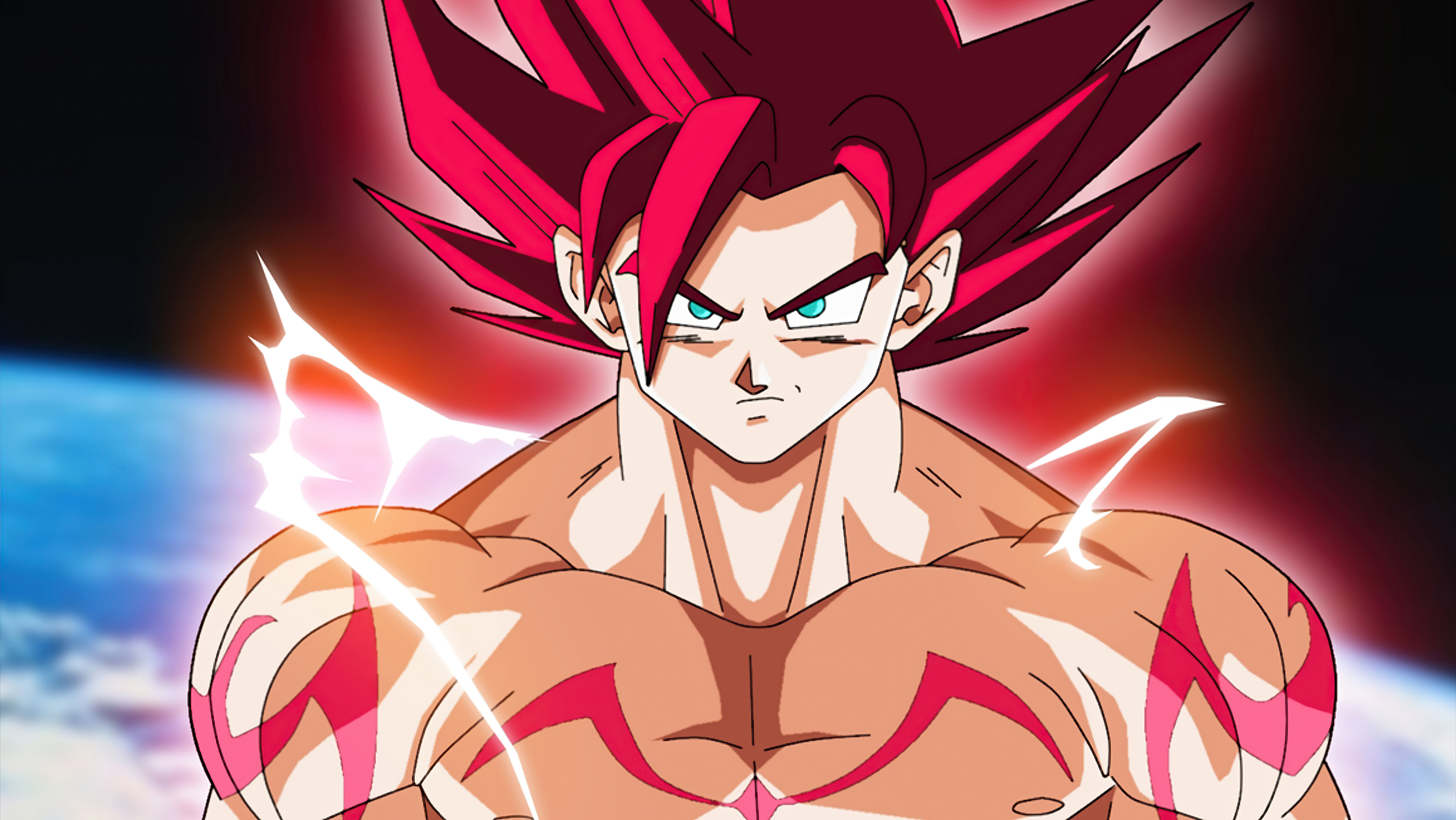 Dragon Ball Super Goku Saiyan God 4k Wallpaper HD Anime Image
