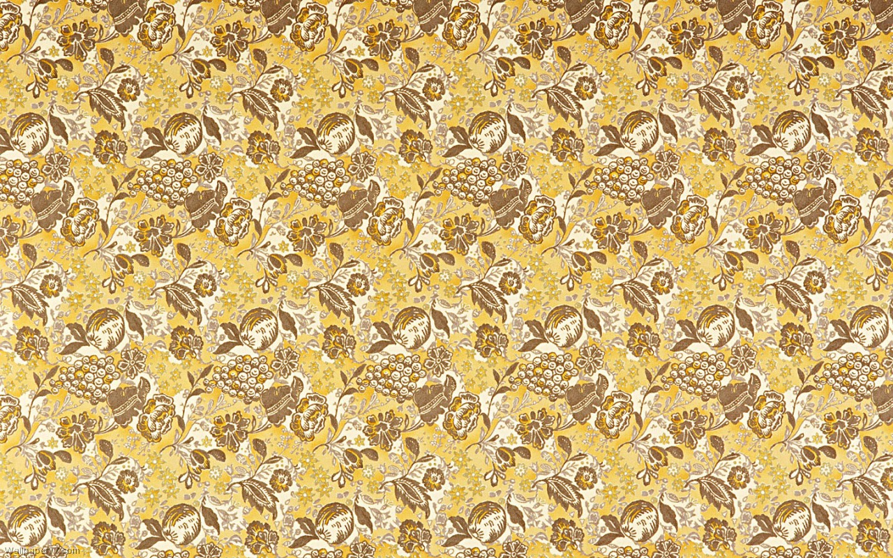 Pattern Yellow Brown Fruit Background Patterns Wallpaper