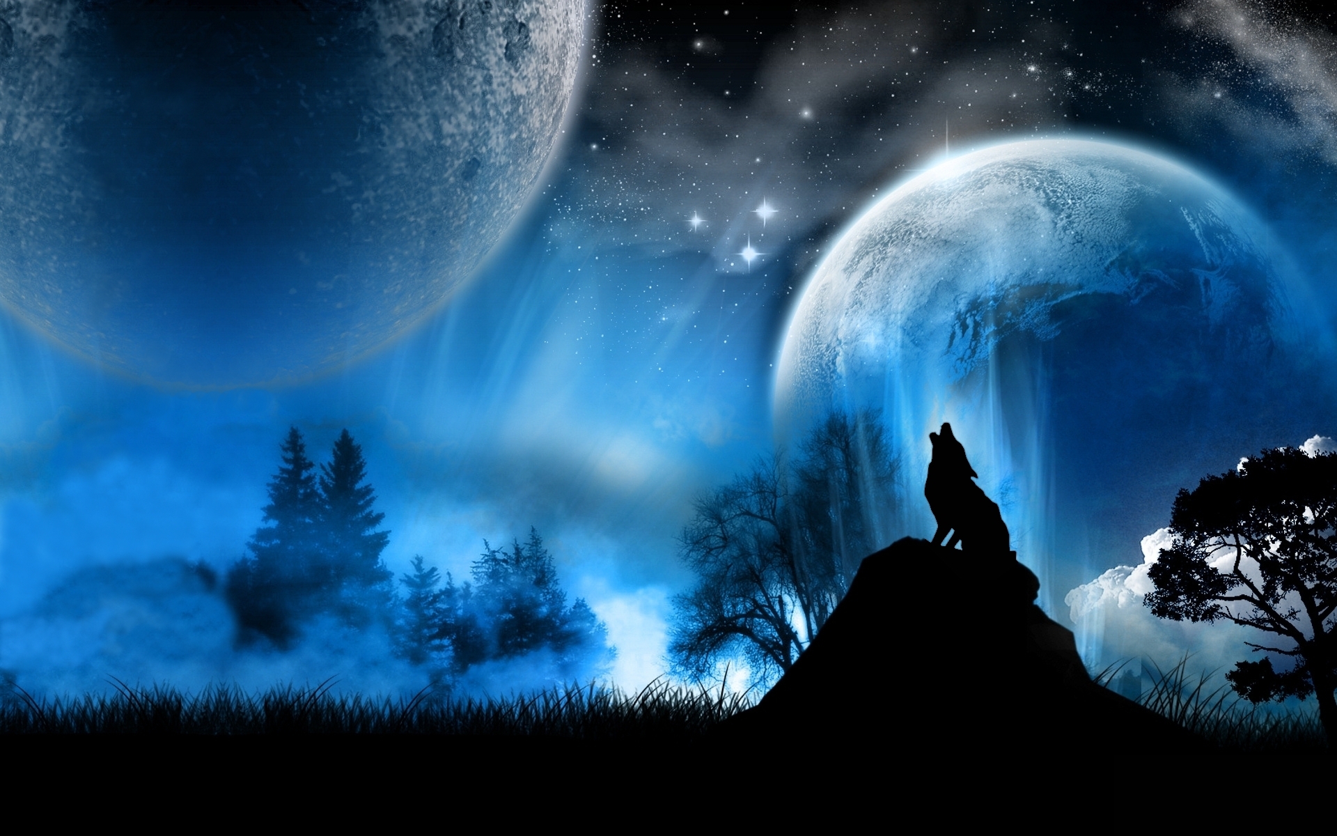 Wolf HD Fantasy Wallpaper