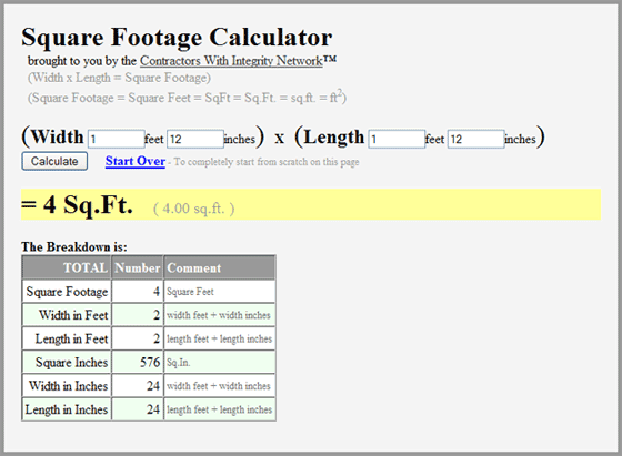 Square Footage Calculator How to Calculate