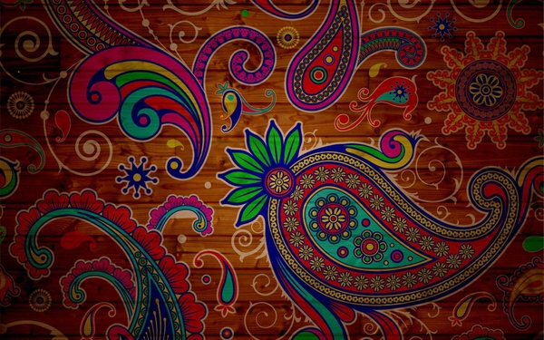 Paisley Wallpaper Colorful Desktop