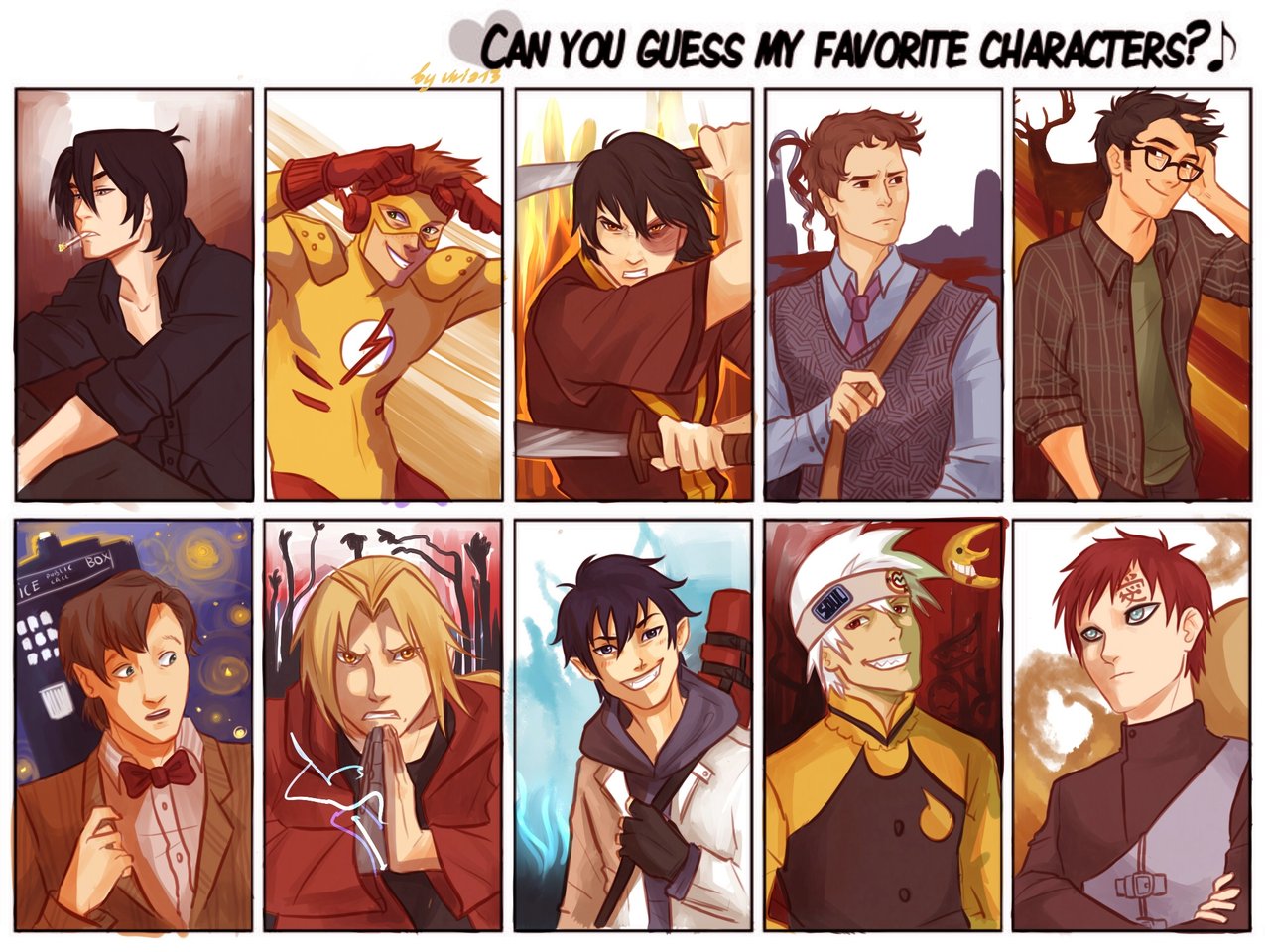 Can You Guess My Fave Characters By Viria13