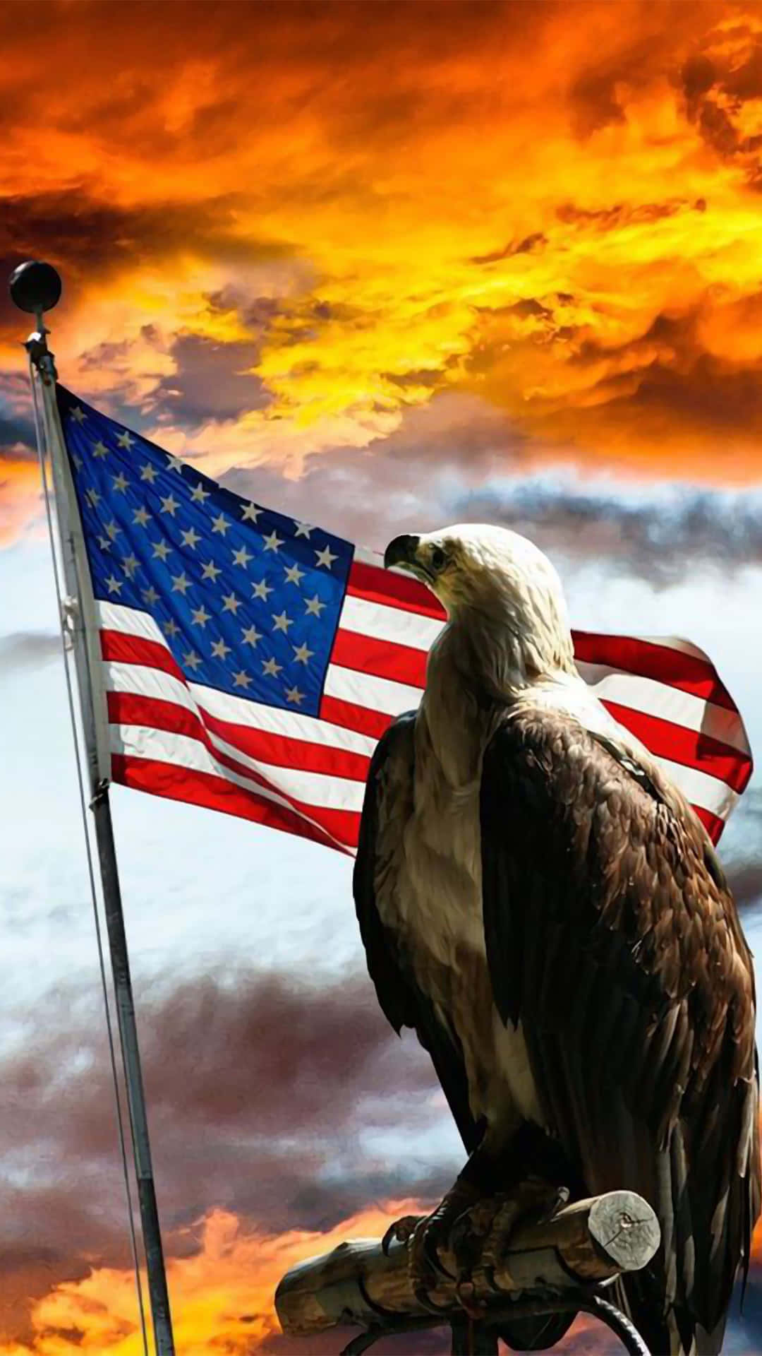 American Flag Eagle iPhone Wallpaper