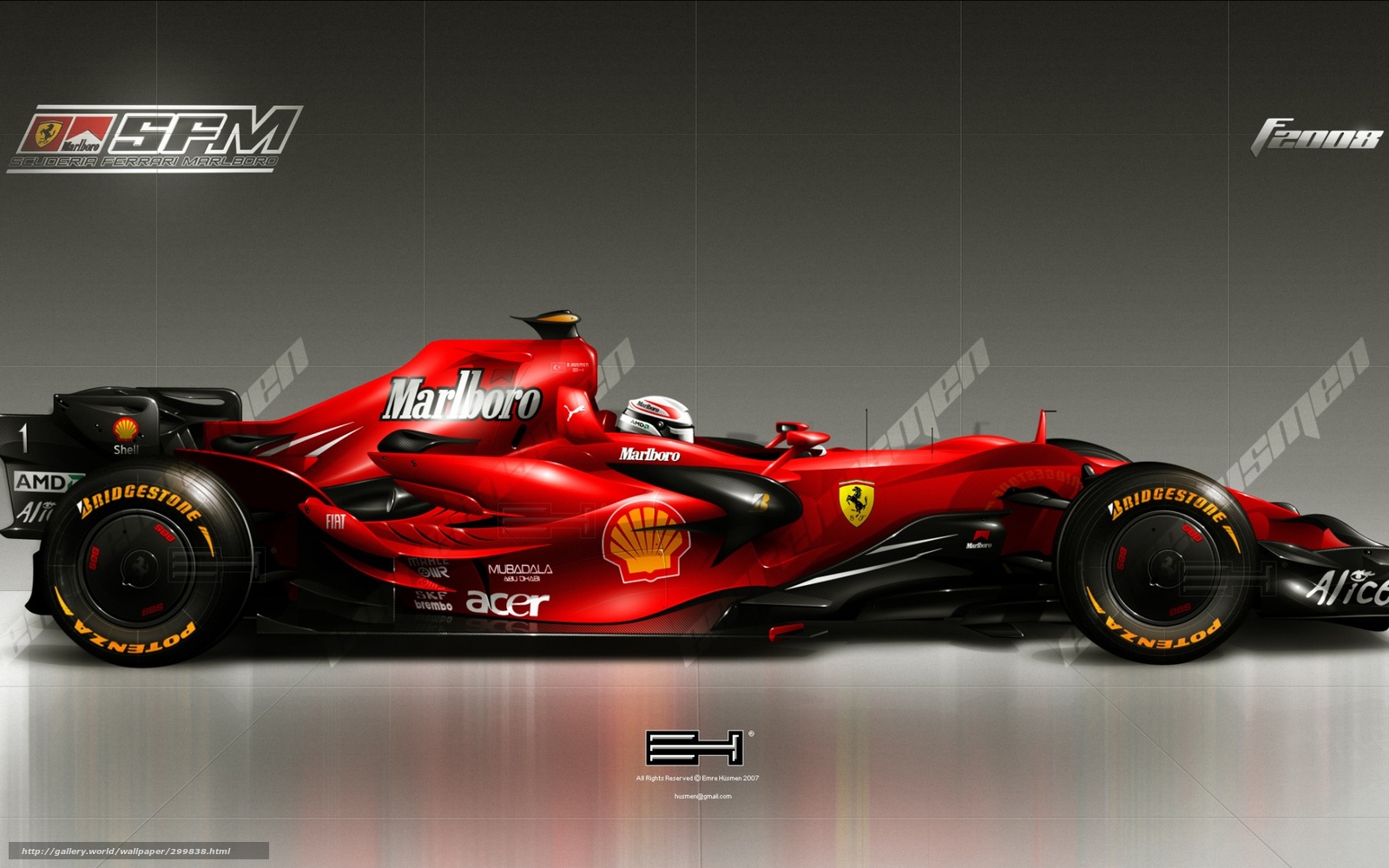Wallpaper Ferrari Formula Fireball Malboro Desktop