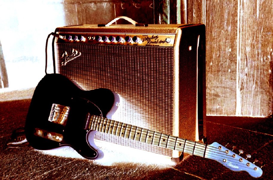 Vintage Blackface Fender Vibrolux Reverb Tube Bo Amp
