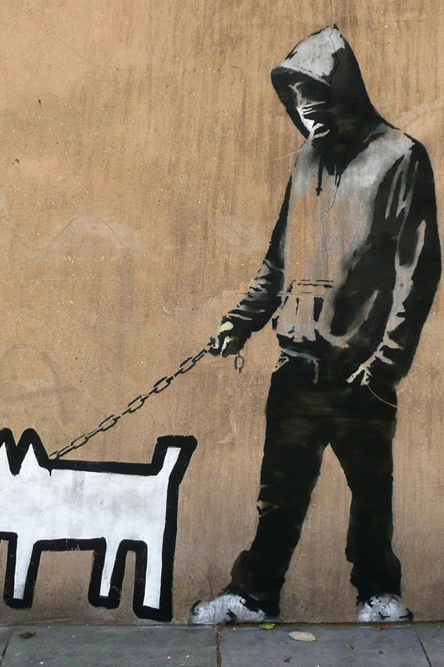Banksy Wallpaper Iphone Banksy Iphone Wallpaper 640x960