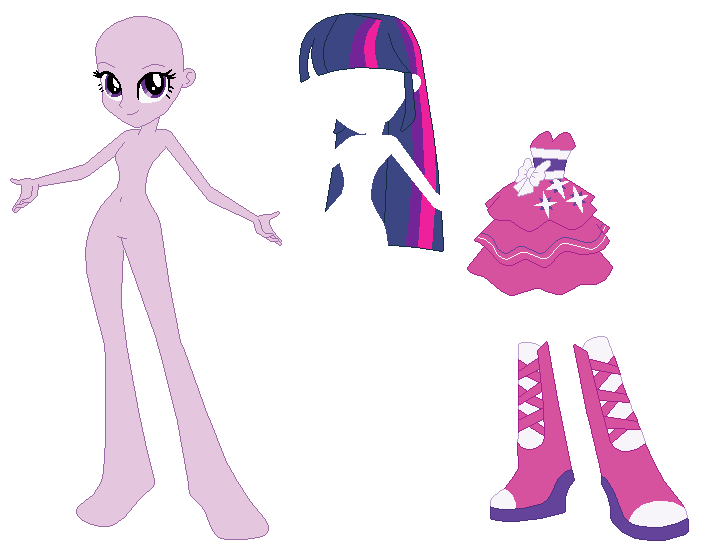 Equestria Girls Twilight Sparkle Prom Base By Selenaede On