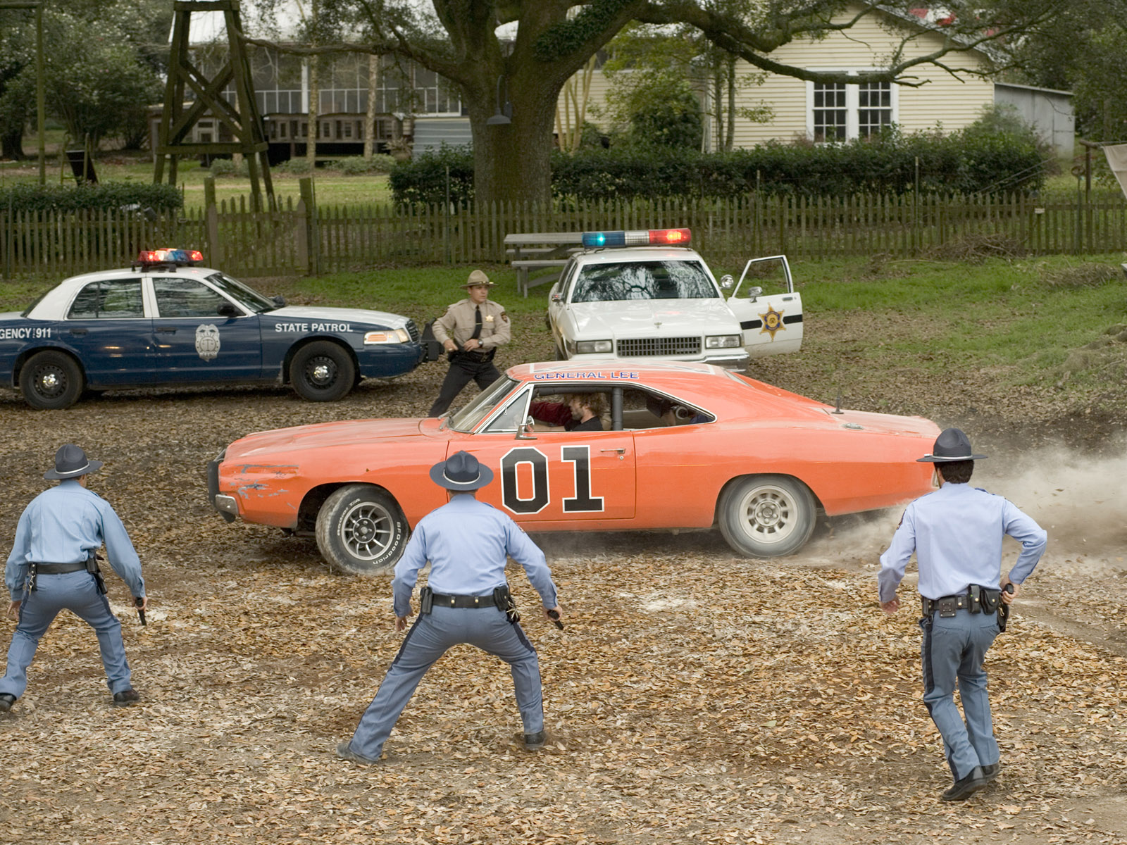The Dukes Of Hazzard Movie Side Chase Wallpaper