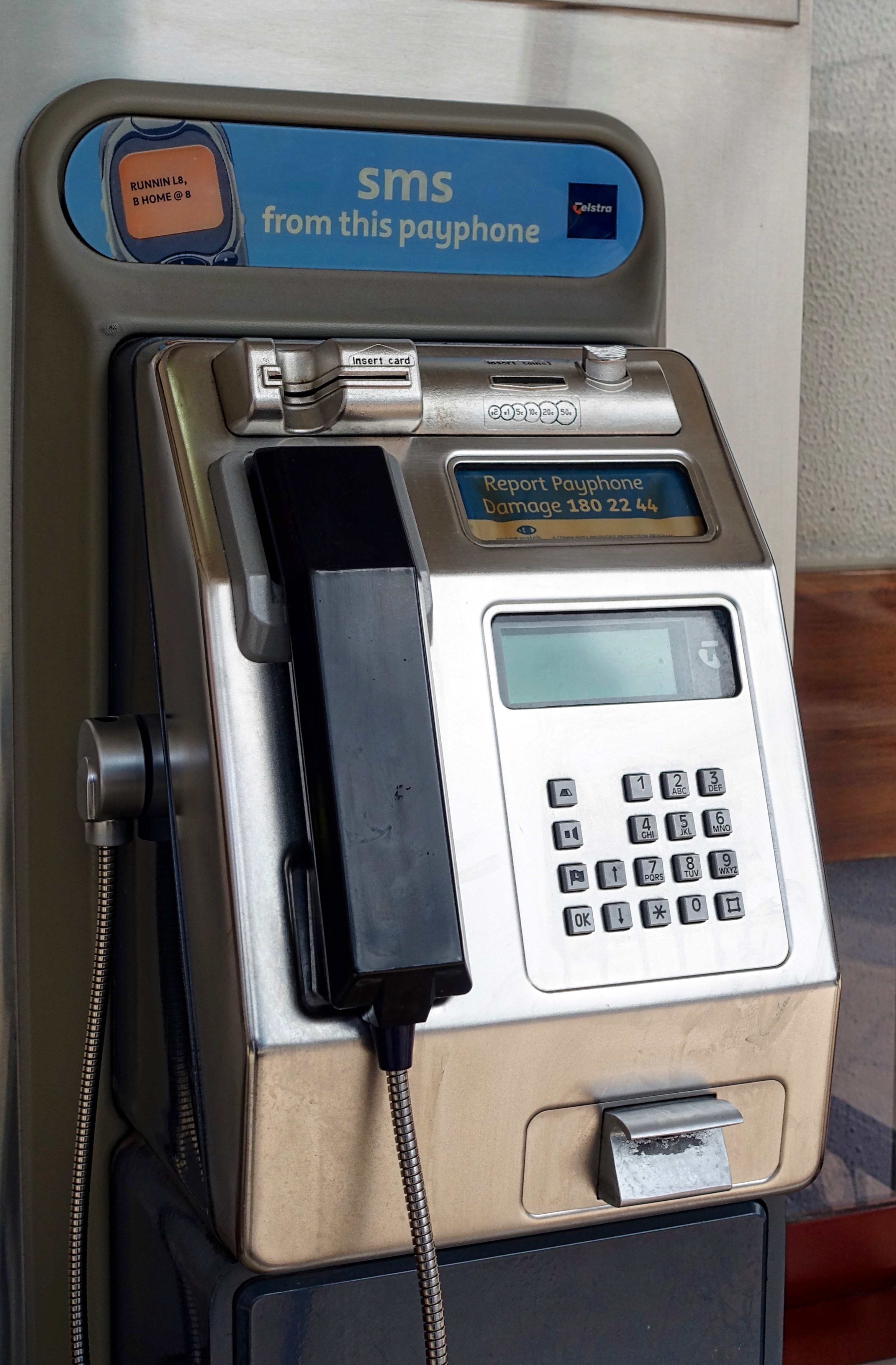 Silver And Black Payphone Image