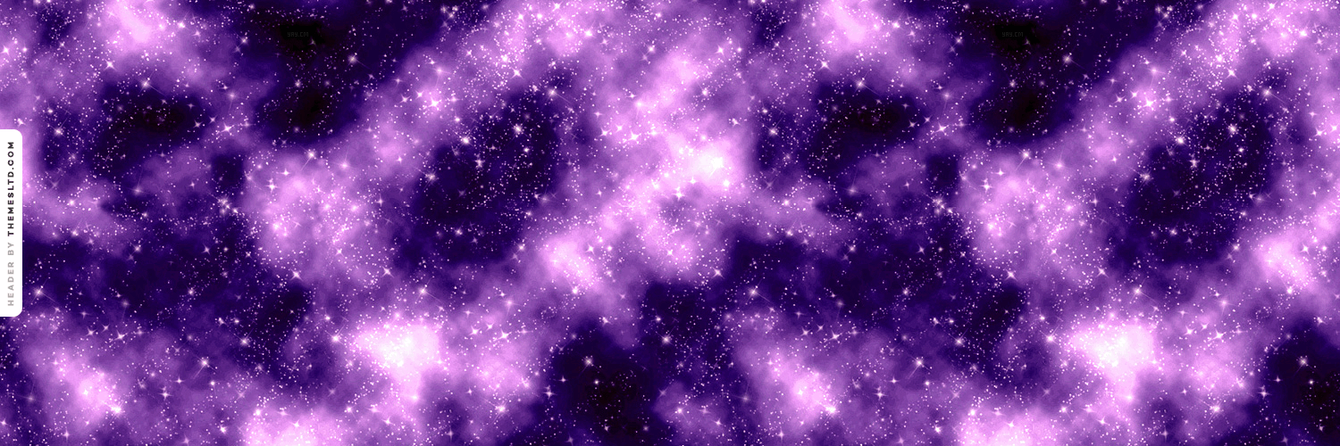 Free Download Purple Large Galaxy Twitter Header Hipster