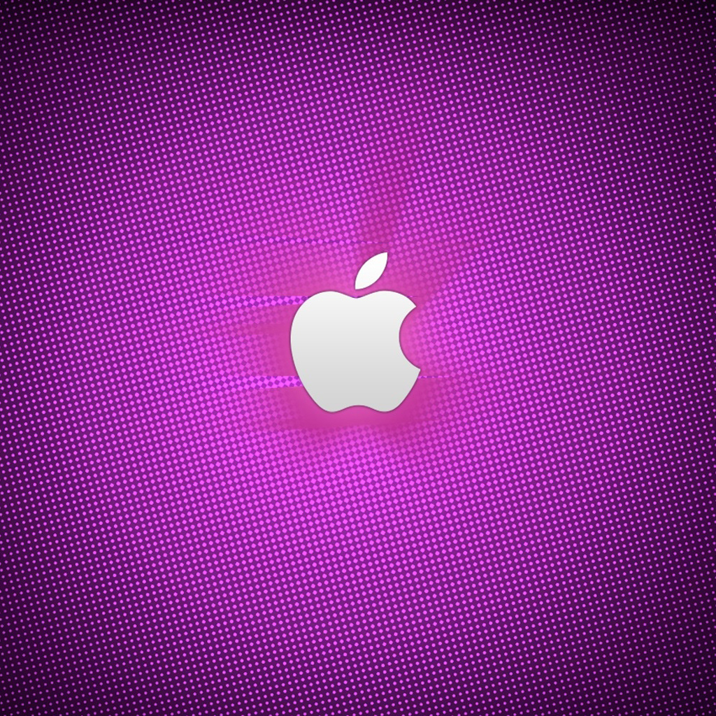 Purple Apple Logo iPad Wallpaper iPadflava
