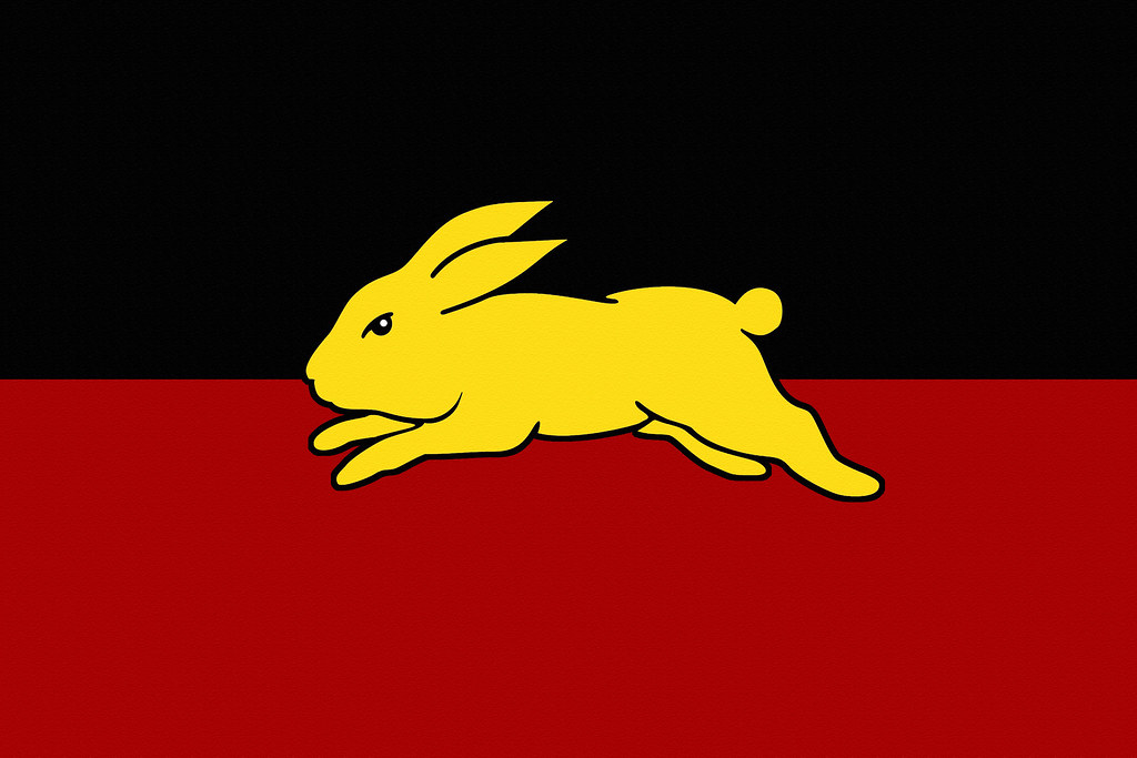 South Sydney Rabbitohs Aboriginal Flag Wallpaper V2 By S