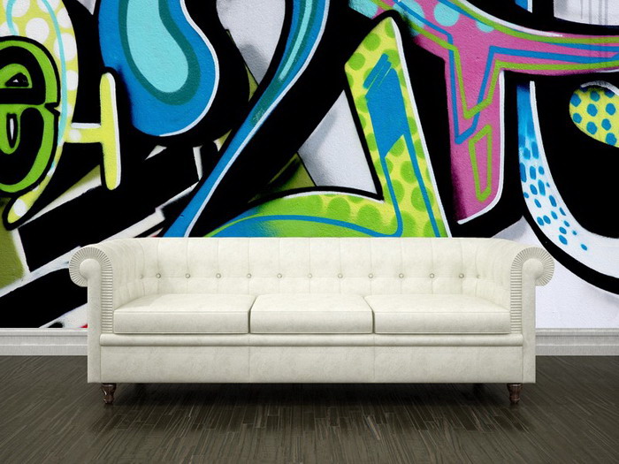 Free download Room with Number 2 graffiti Wall Mural Graffiti Bedroom