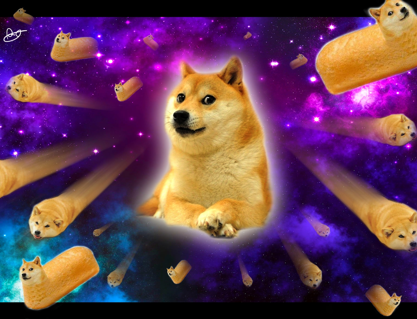 Twinkie Doge In Space Wallpaper