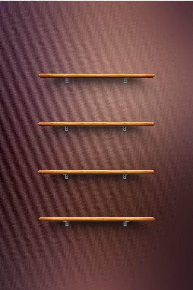 iPhone Shelves Wallpaper Iconoclasm 4s By