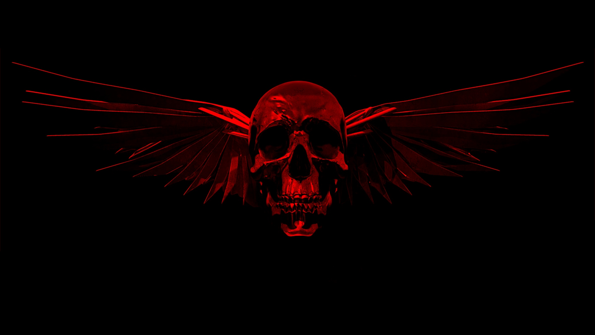 Free download Red And Black Skull Wallpaper Viewing ...