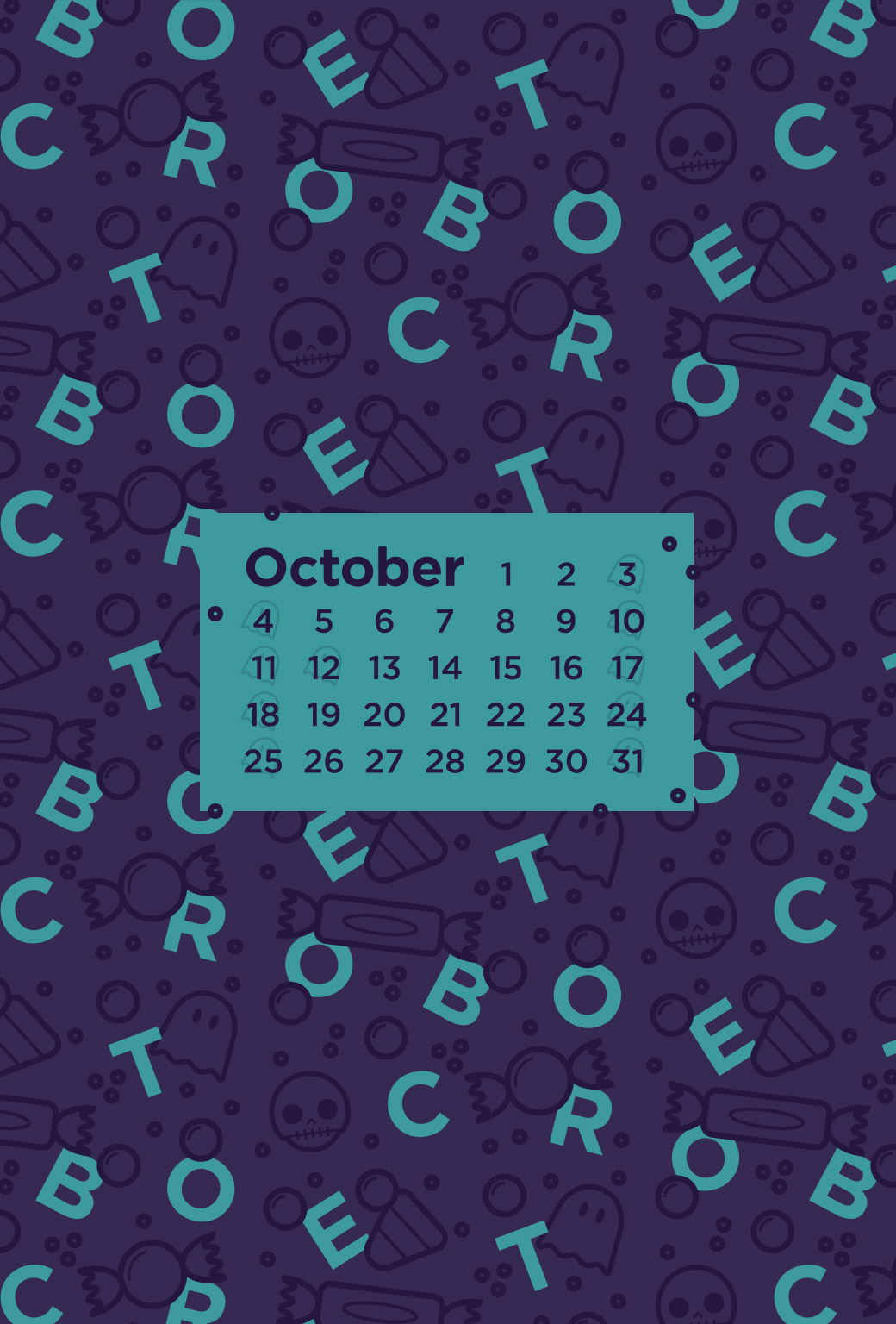 October Desktop Calendar Wallpaper Paper Leaf