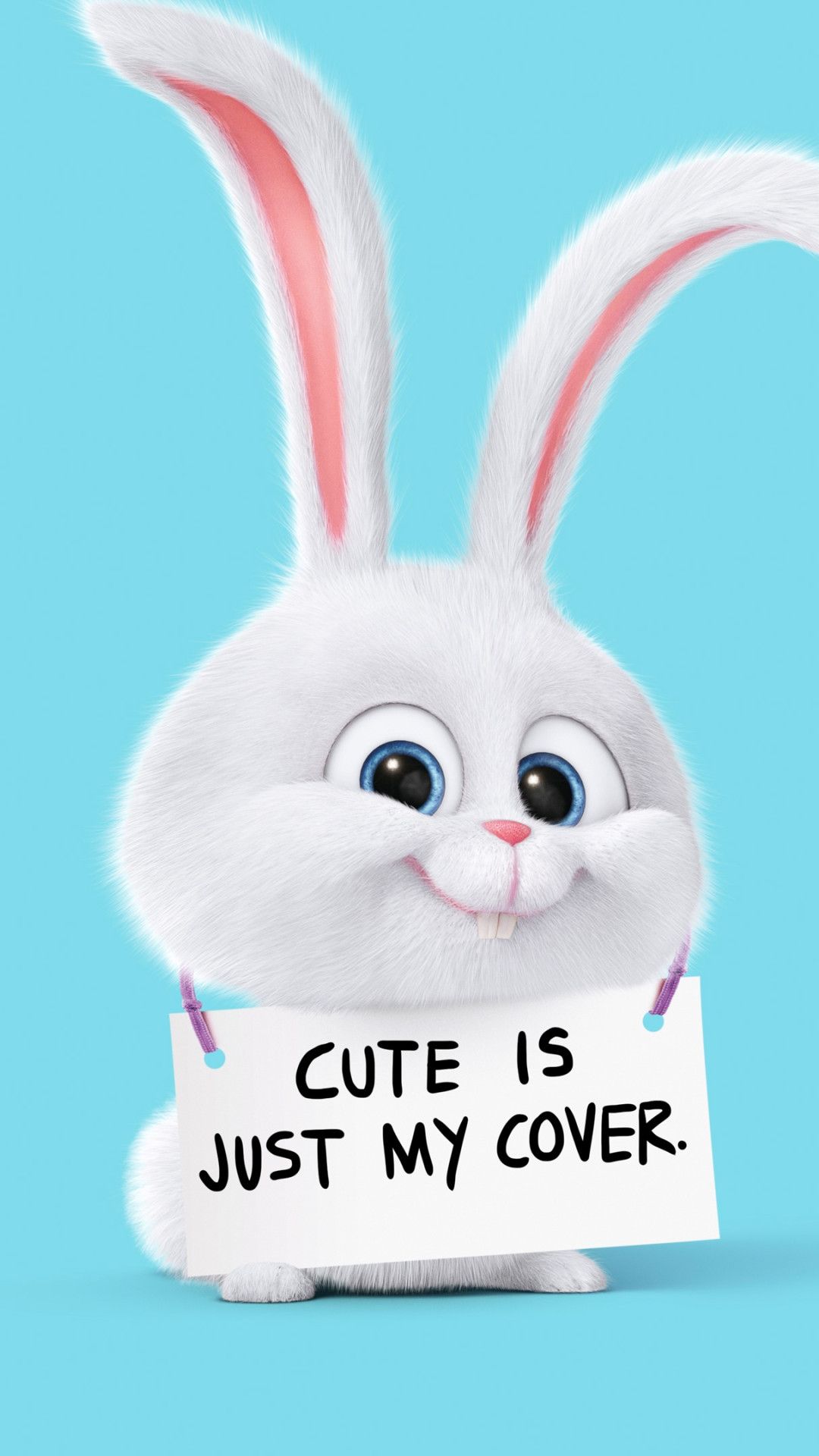 Cute Rabbit Is Just My Cover iPhone Plus Wallpaper