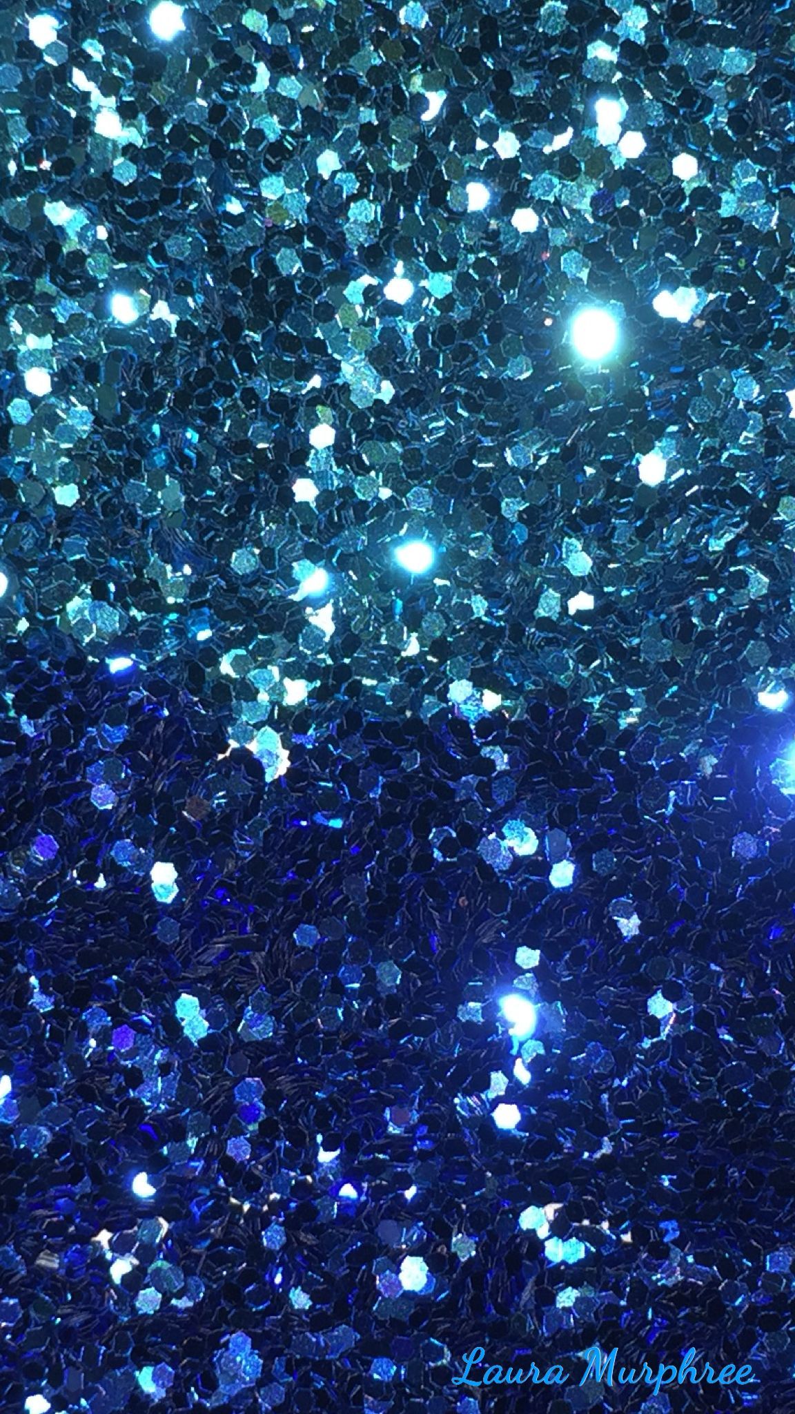 Blue Glitter Wallpaper On