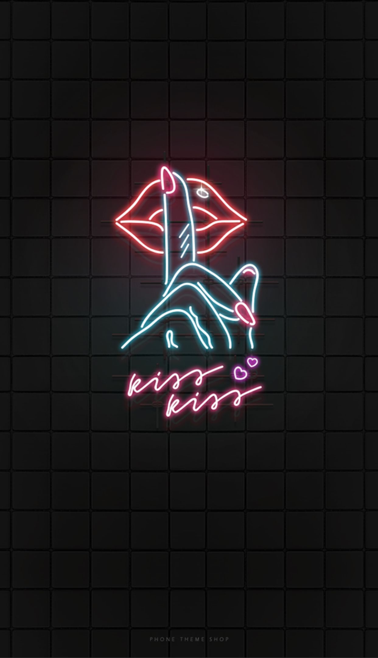 Neon Lights iPhone Wallpaper
