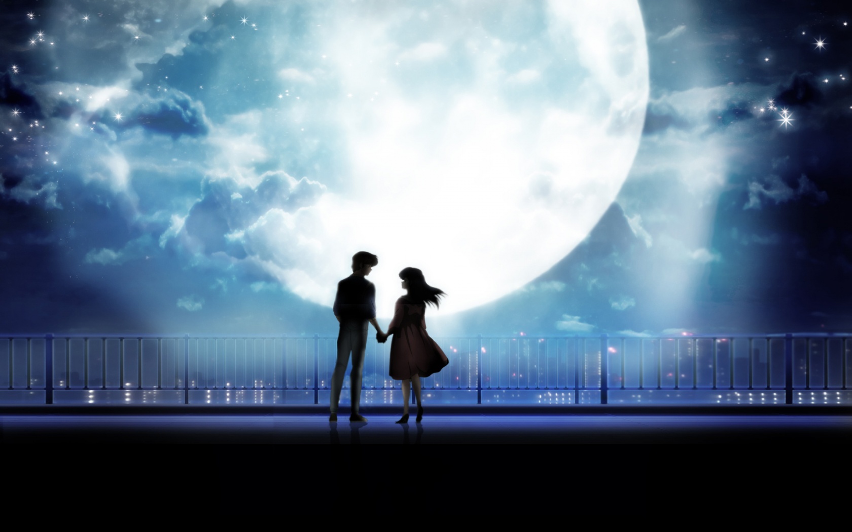 Anime cặp đôi nắm tay trăng sáng: Tình yêu không chỉ đẹp trong đời thực, mà còn đẹp trong thế giới anime. Nếu bạn yêu thích anime, hãy tìm đến bức tranh Anime cặp đôi nắm tay trăng sáng, bạn sẽ được trải nghiệm một tình yêu đầy lãng mạn và đẹp nhất.