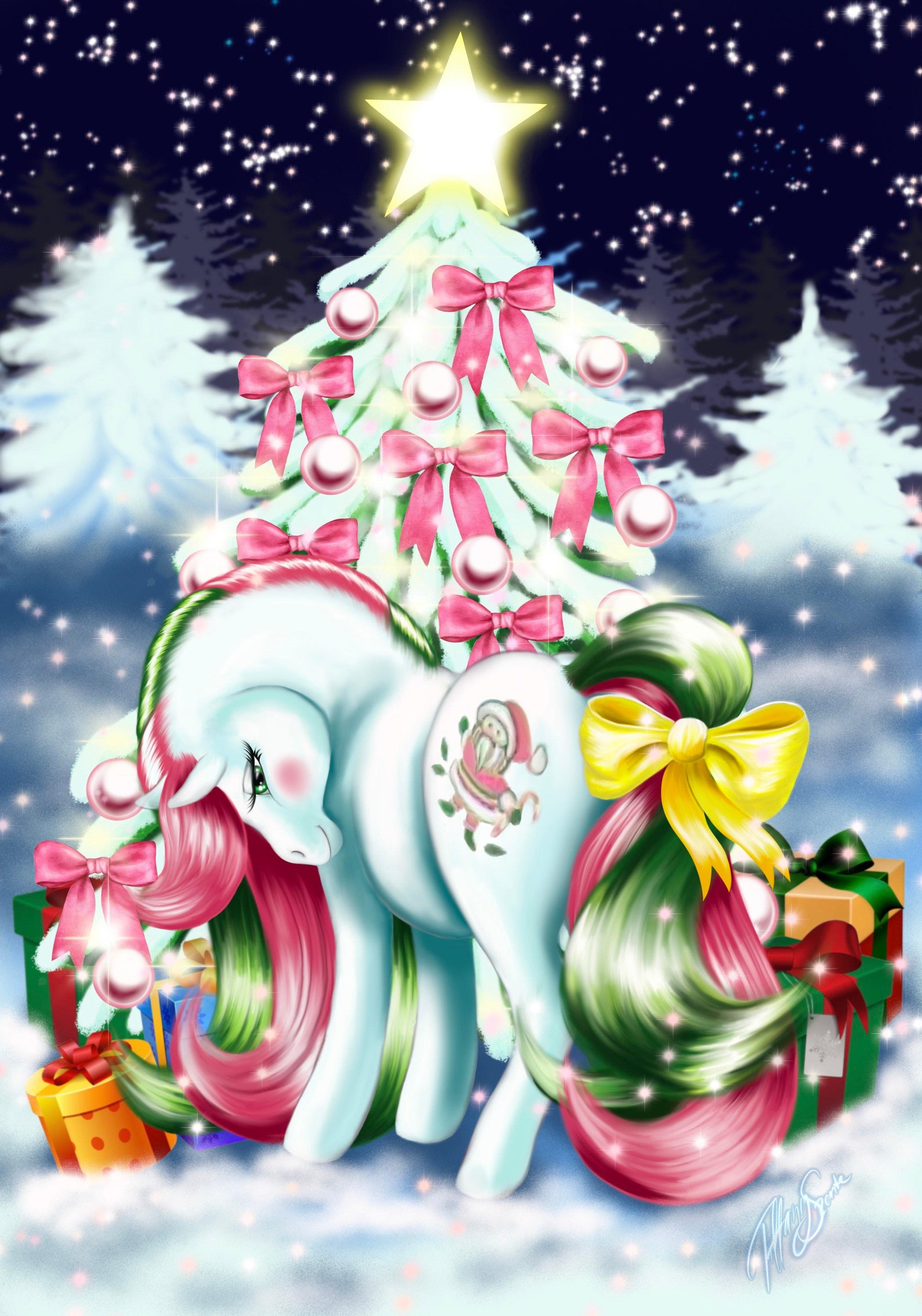 Free Download Merry Treat Christmas Pony Art Print My Little Pony Mlp