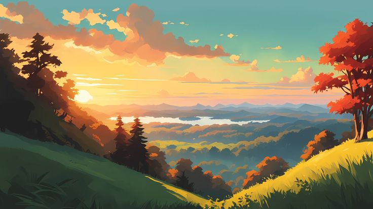 Anime Aesthetic Scenery Wallpaper
