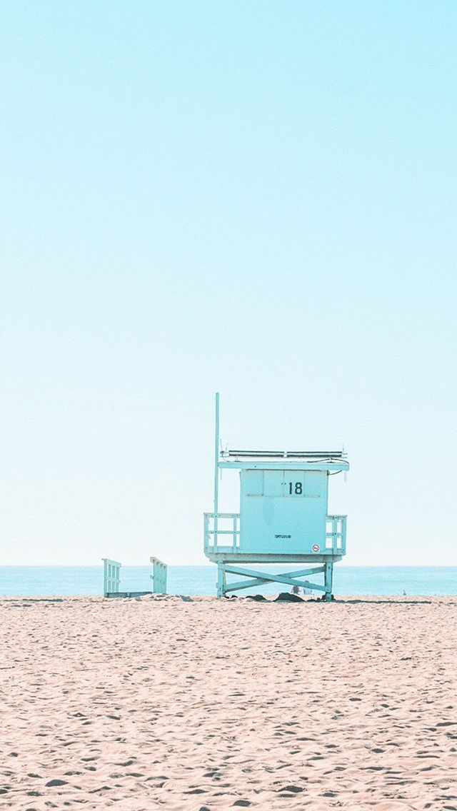 Matt Crump Photography Pastel iPhone Wallpaper Santa Monica Beach