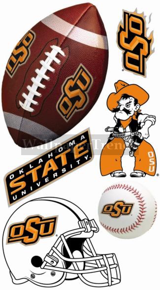 Osu Oklahoma State University Cowboys Wall Decals Removable