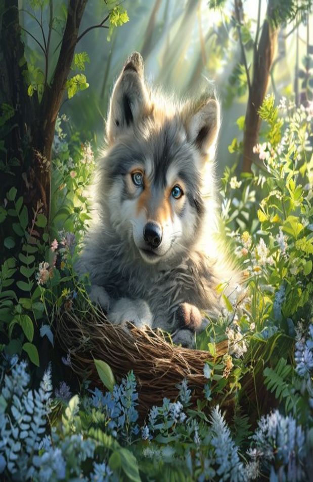 Baby Wolf Wallpaper