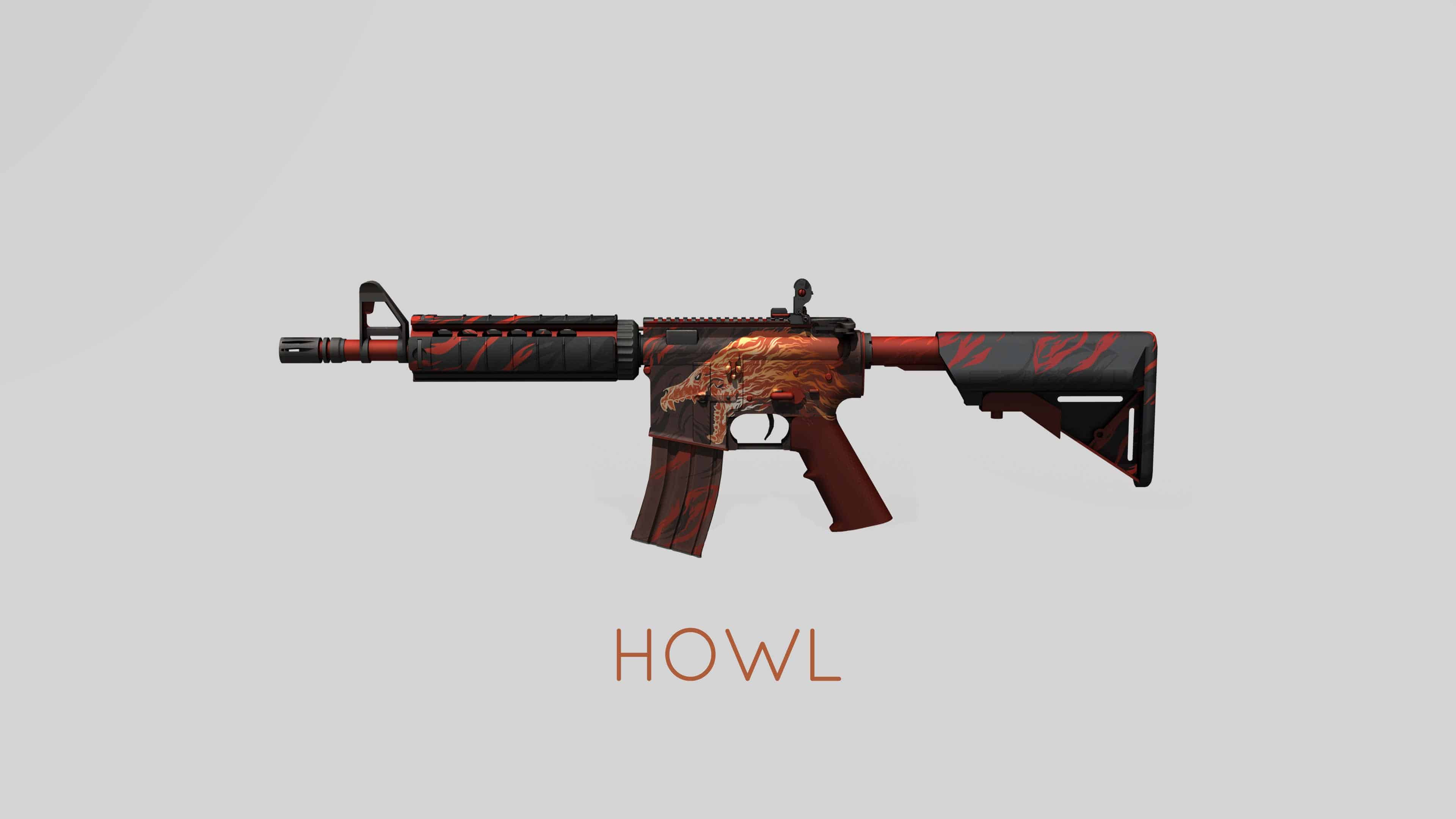 Cs Go M4a4 Howl Skin UHD 4k Wallpaper