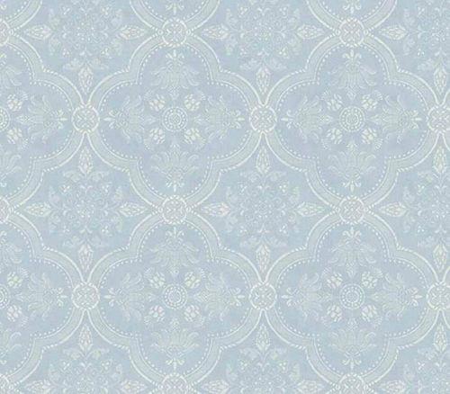 Home Blue And Cream Medallion Wallpaper Qt19463 Double Roll Bolts