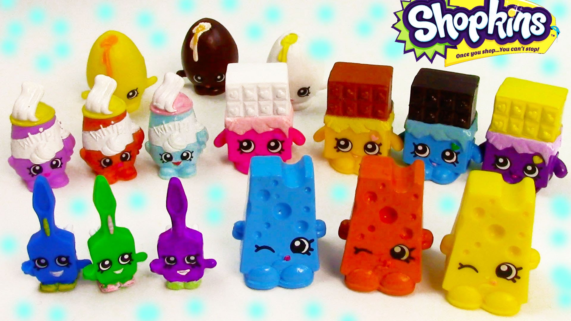 Custom Shopkins COLLECTION Tour CHOCOLATE Egg Cheese DIY Painted Craft 1920x1080
