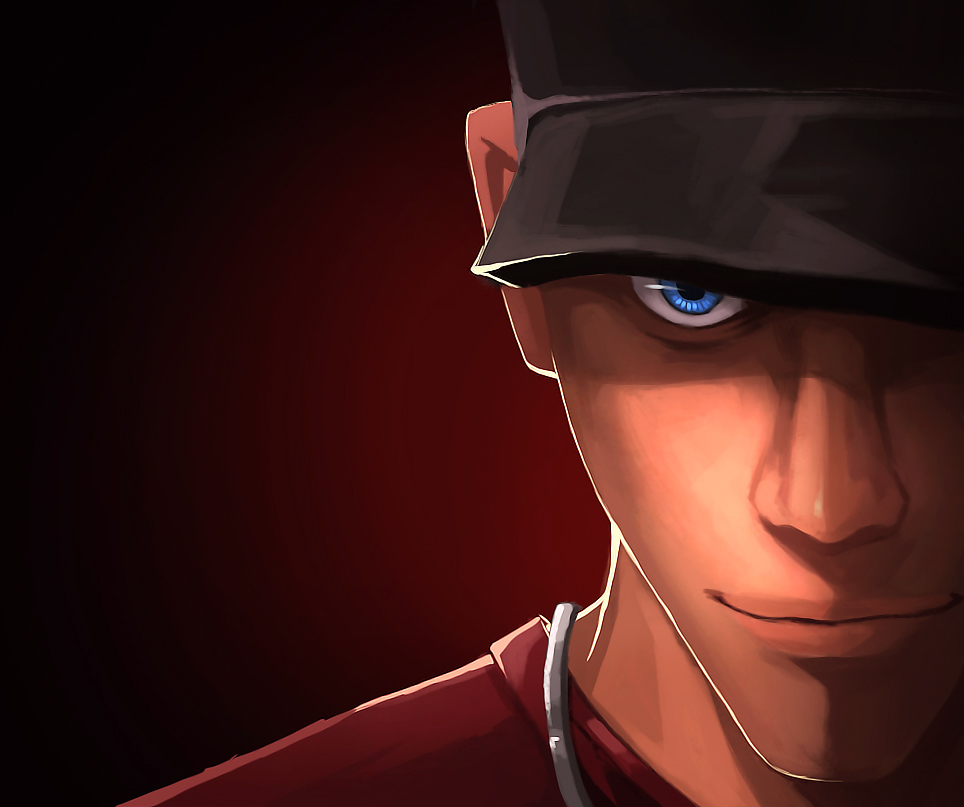 TF2 scout by biggreenpepper on