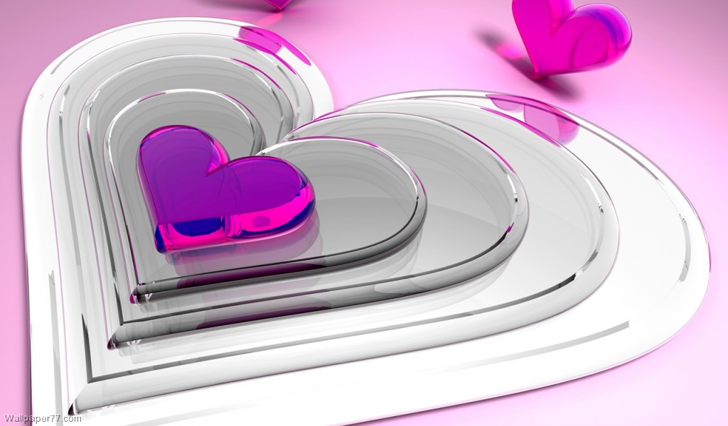 Purple Hearts Love Wallpaper Heart Valentine