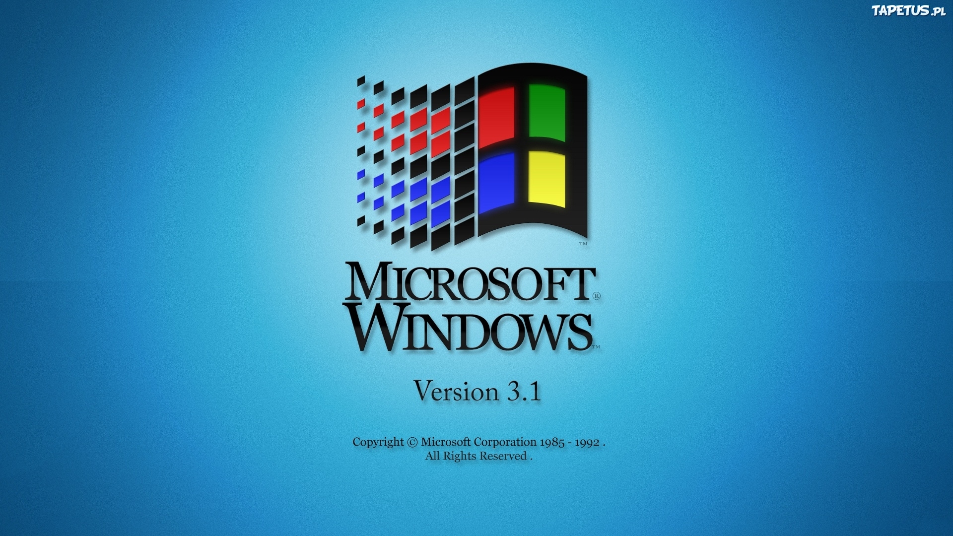 Tapeta Microsoft Windows 31 Logo 1920x1080