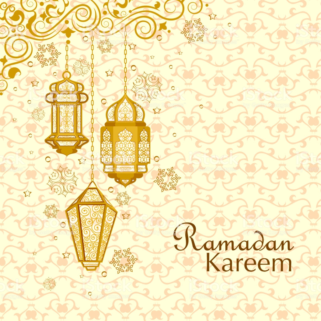 Illuminated Lamp For Ramadan Kareem Greetings For Ramadan