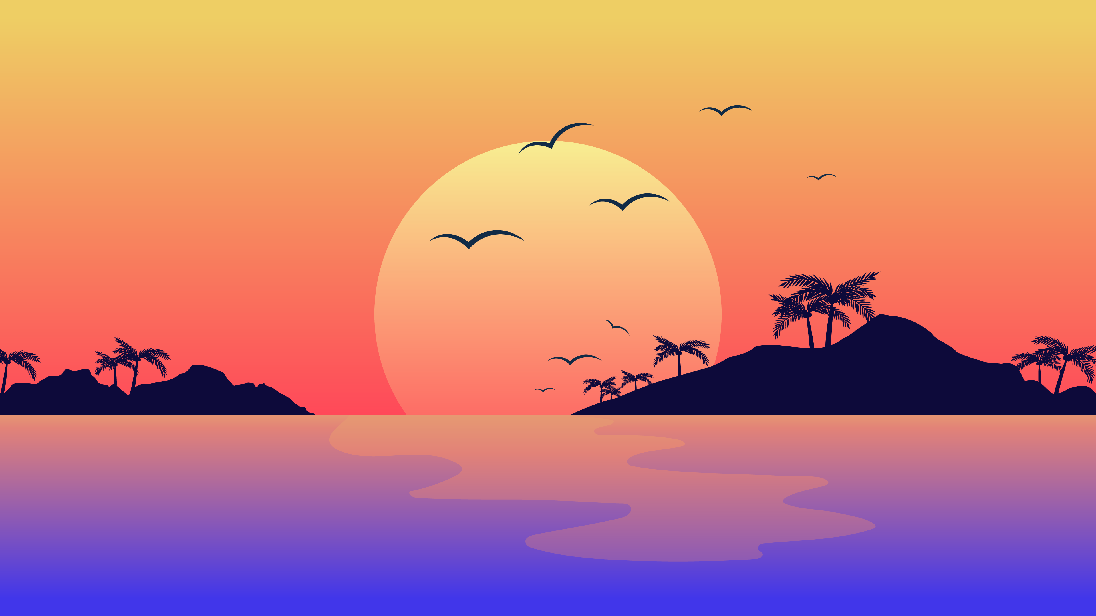 Free download Wallpaper 4K Simple Sunset [3840x2159] for your Desktop,  Mobile & Tablet | Explore 21+ Simple Sunset Wallpapers | Sunset Backgrounds,  Simple Purple Wallpaper, Simple Backgrounds