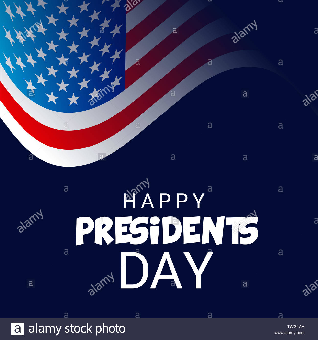 Happy Presidents Day Background Template Stock Photo