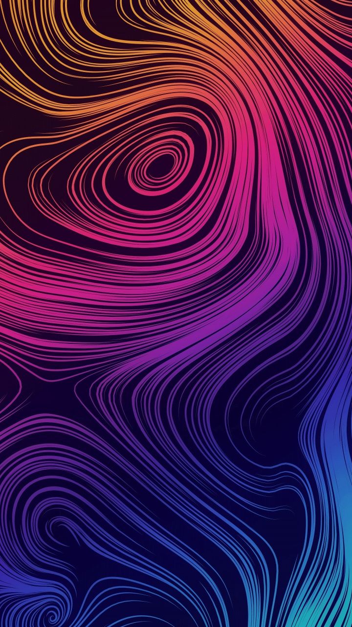 Wallpaper Abstract Pattern Curvy Lines Samsung