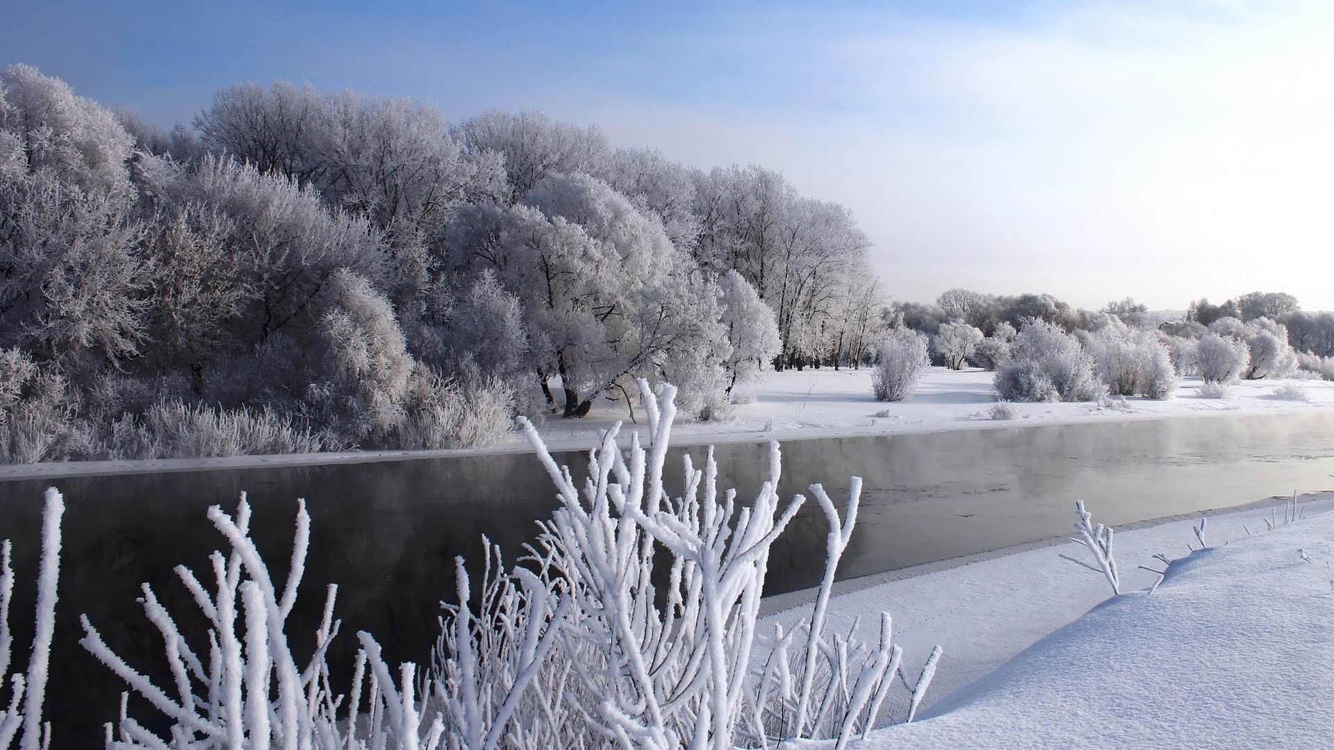 Winter Natural Landscape Desktop Wallpaper HD Background